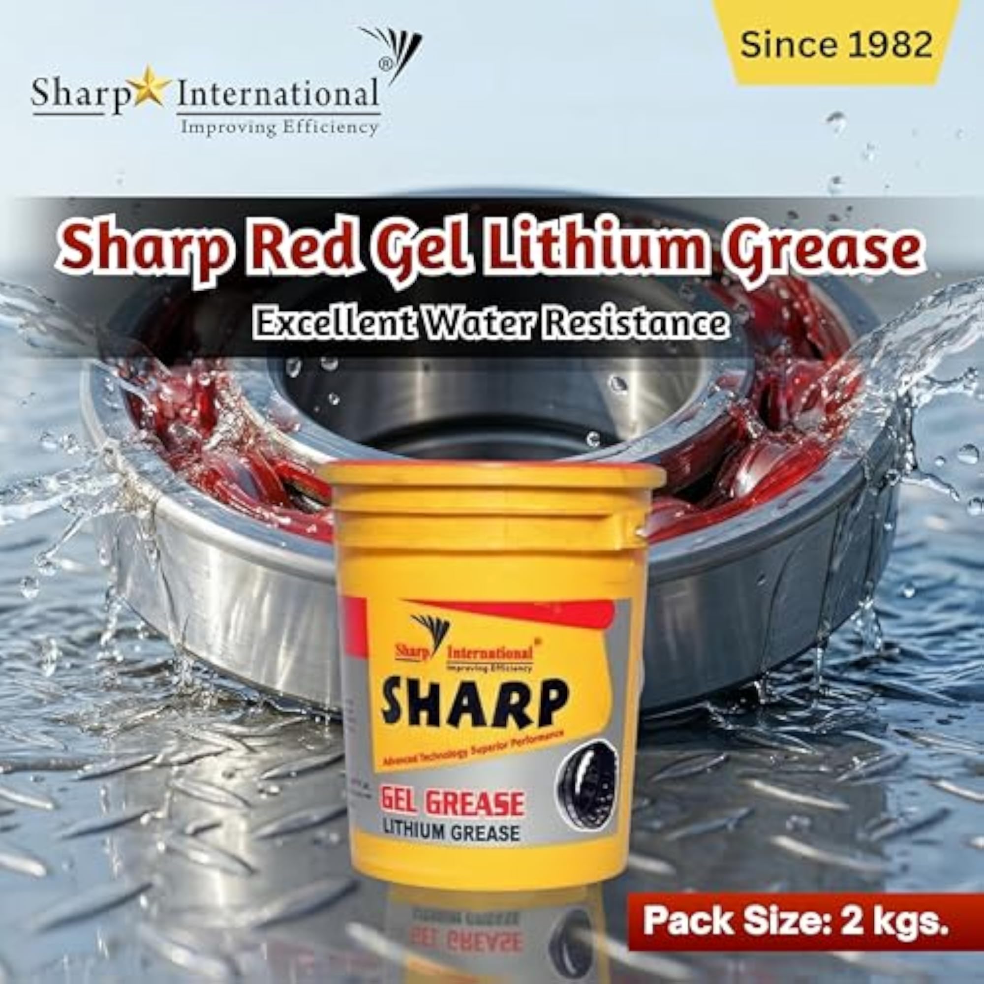 Red Gel Lithium Grease - High-Performance Lubricant
